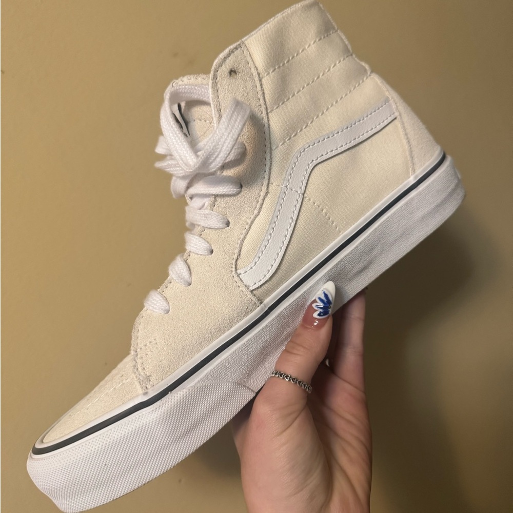 Cream High-Top Vans